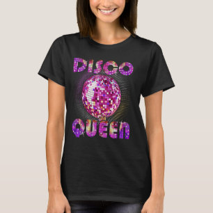 Disco Queen Art For Women Girls Funk Music Disco D T-Shirt