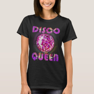 Disco Queen Art For Women Girls Funk Music Disco D T-Shirt
