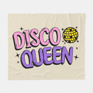 Disco queen fleece blanket