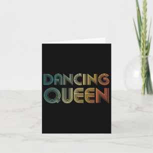 Disco Queen Funky Vintage 70s 80s For Dance Partie Card