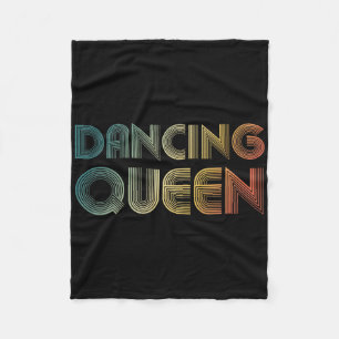 Disco Queen Funky Vintage 70s 80s For Dance Partie Fleece Blanket