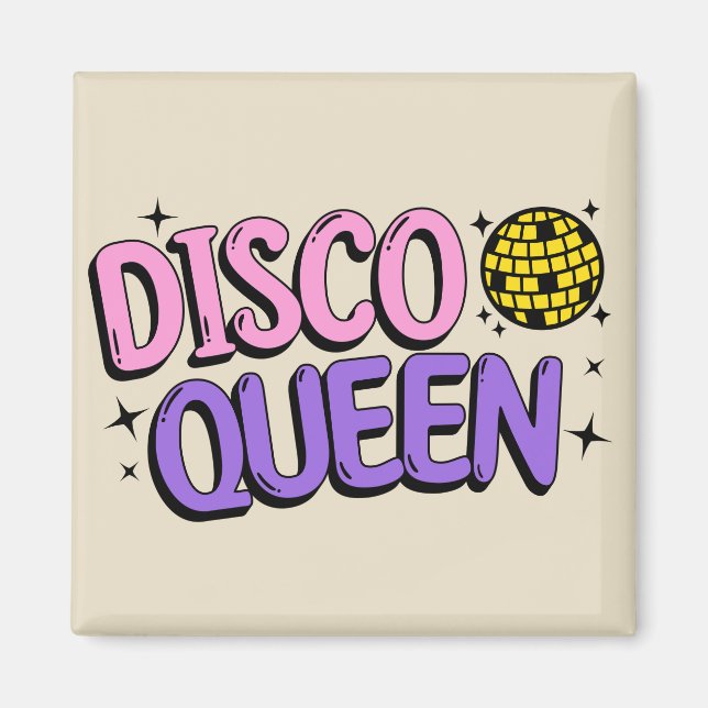 Disco queen magnet (Front)