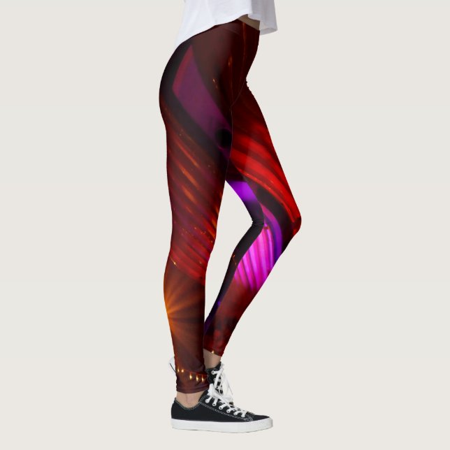 Disco Red "Luxe" Leggings (Right)