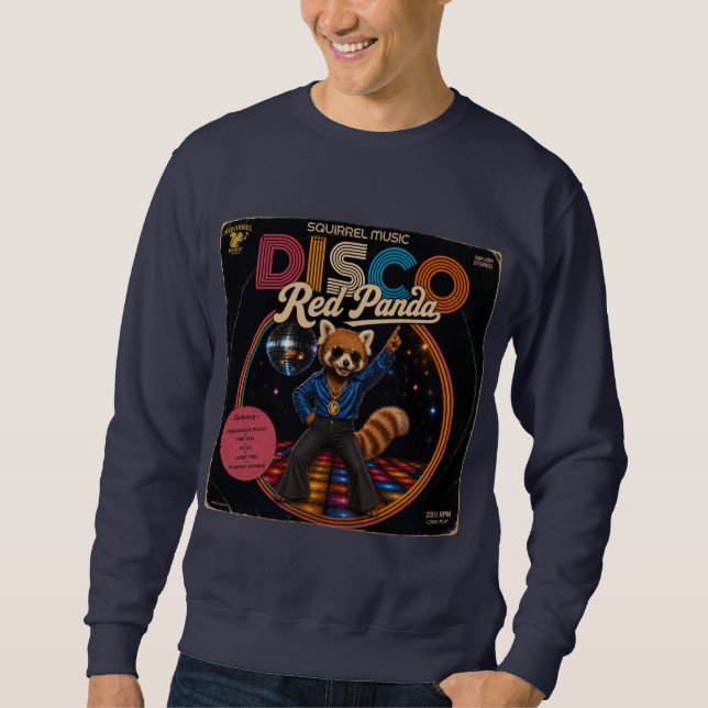 Disco Red Panda Sweatshirt (Front)