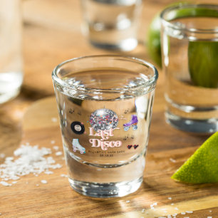 Disco Retro Roller Skating   Bachelorette Shot Glass