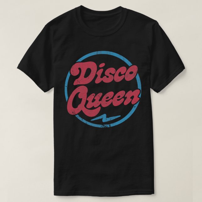 Disco Retro Style Typography Design T-Shirt (Design Front)