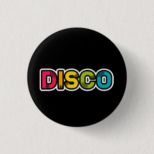 DISCO retro vinyl 3 Cm Round Badge