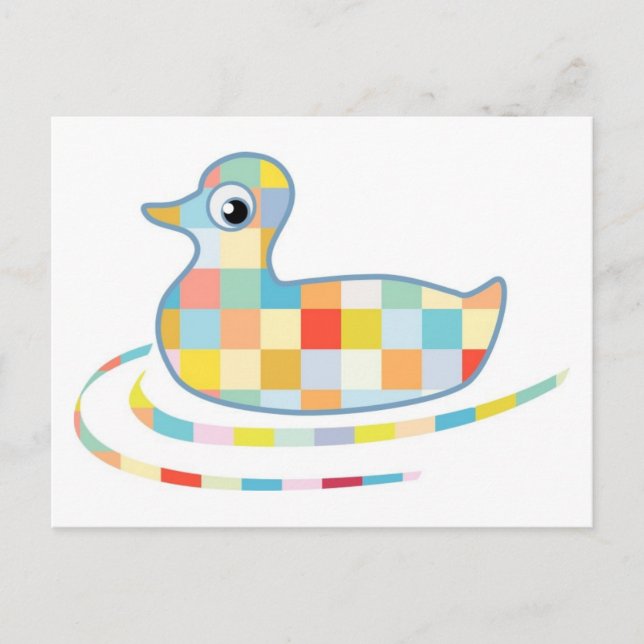 Disco Rubber Ducky Postcard (Front)
