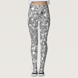 Disco Silver Glam  Leggings