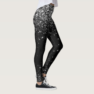 Disco Silver Glam  Leggings
