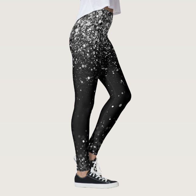 Disco Silver Glam  Leggings (Right)