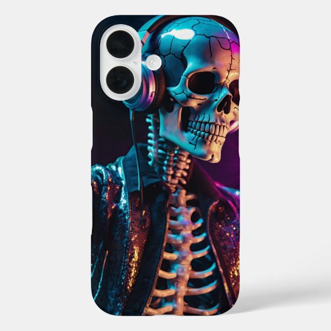 Disco Skeleton Case-Mate iPhone Case (Back)