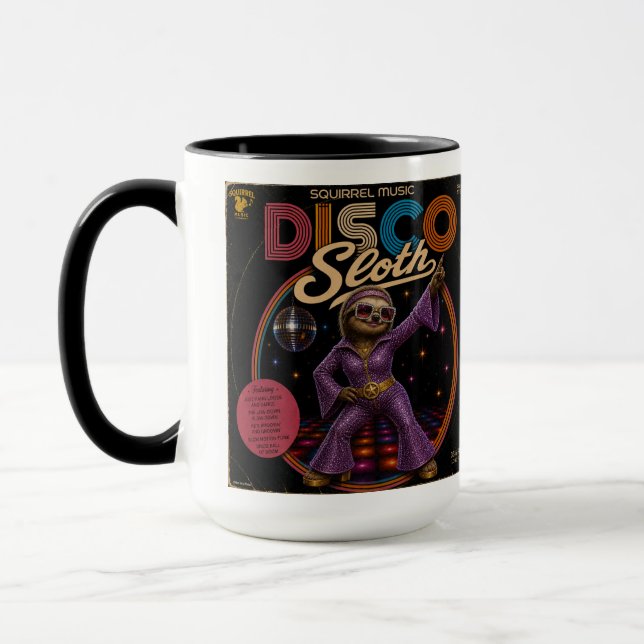 Disco Sloth Duo Mug (Left)