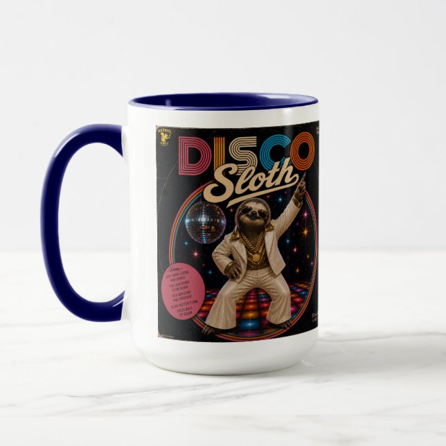 Disco Sloth Mug (Left)