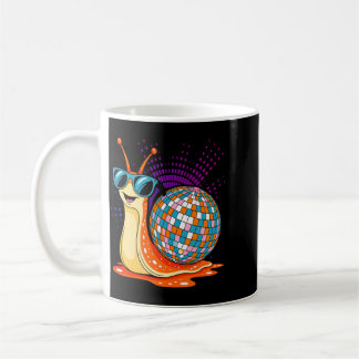 Disco Snail Funny Retro Cool Party Performance Coffee Mug