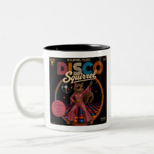Disco Squirrel Duo Two-Tone Coffee Mug