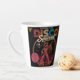 Disco Squirrel Queen Latte Mug