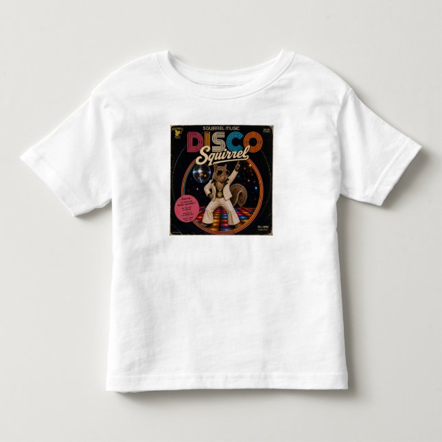 Disco Squirrel Toddler T-Shirt (Front)
