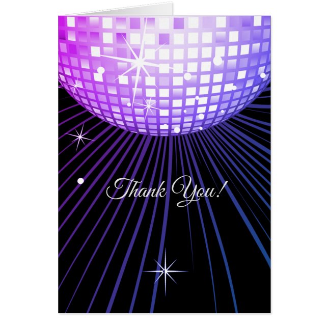 disco, thank you, Size: Standard(5" x 7") (Front)