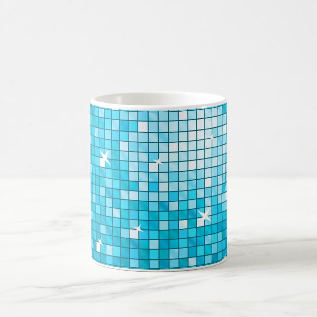 Disco Tiles Blue mug (Center)