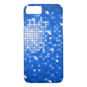 Disco Tiles Dark Blue iPhone 7 case
