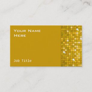 Disco Tiles "Gold" business card side