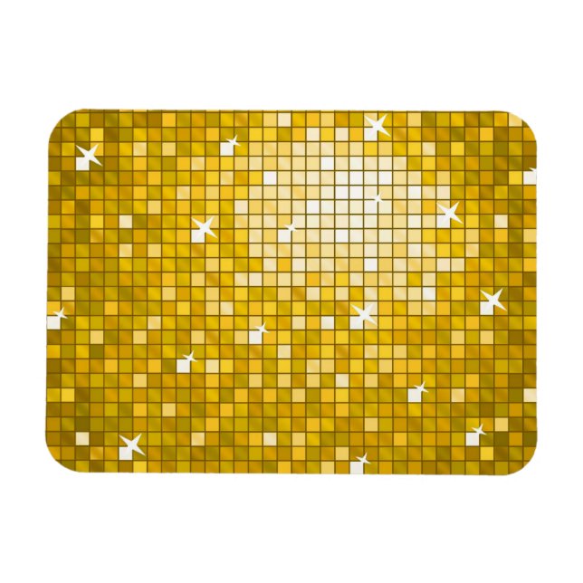 Disco Tiles "Gold" premium magnet (Horizontal)