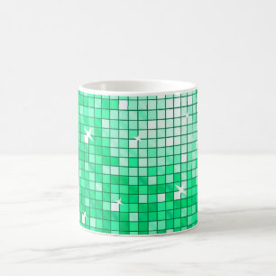 Disco Tiles Jade mug