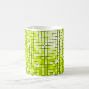 Disco Tiles Lime mug