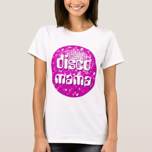 Disco Tiles Pink 'disco mama' Hane's Nano T-Shirt (Front)