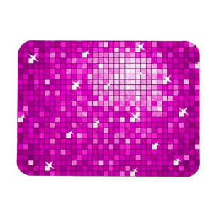 Disco Tiles Pink premium magnet