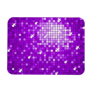 Disco Tiles Purple premium magnet