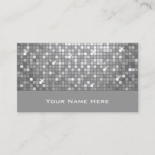 Disco Tiles "Silver" business card