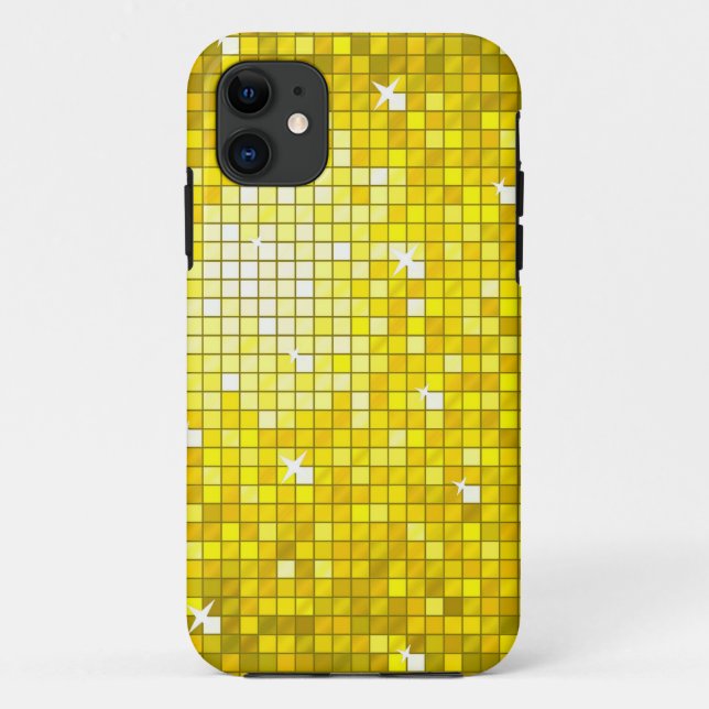 Disco Tiles Yellow iPhone 5 case (Back)