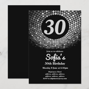 disco, vintage, dance birthday party invitation