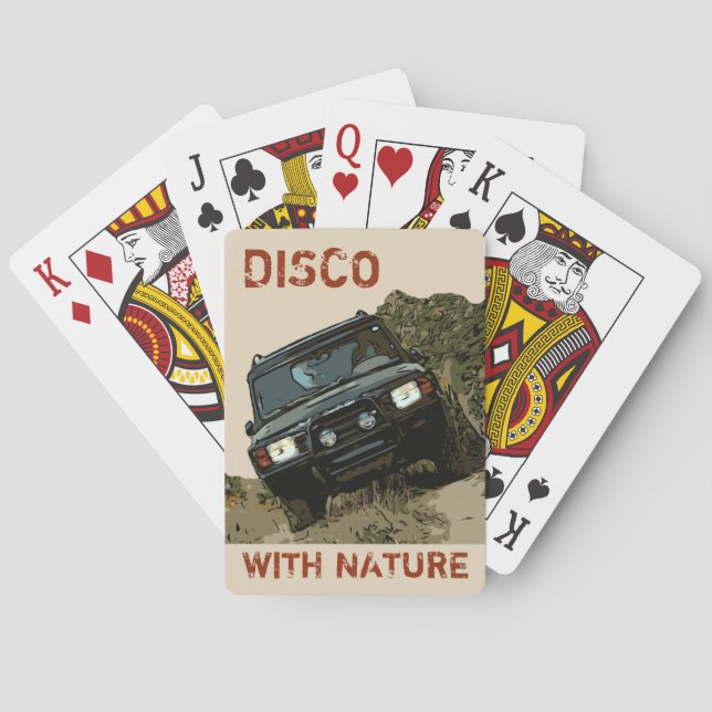DISCO WITH NATURE PLAYING CARDS (Back)