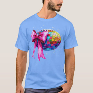 Disco with Pink Bow Sports Party 1 T-Shirt