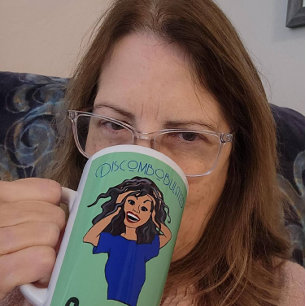 Discombobulated Grama confused Brown Grey Hair  Latte Mug