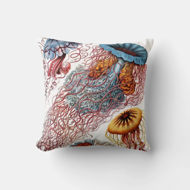 Discomedusae by Ernst Haeckel Cushion (Front)