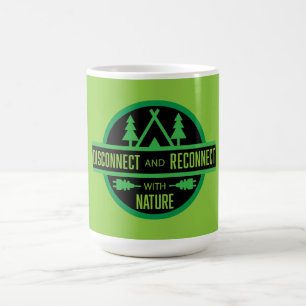 Disconnect And Reconnect With Nature Bushcraft Coffee Mug