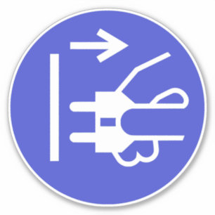 Disconnect Main Plug Label