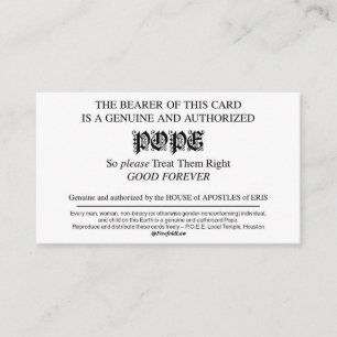 Discordian Pope Cards