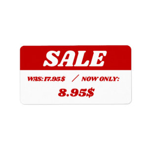 Discount Price Sticker Label