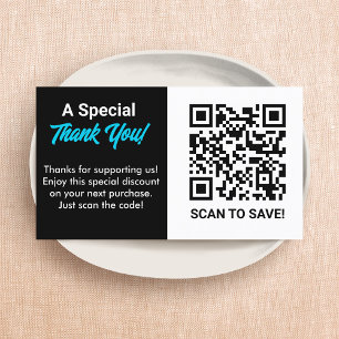 Discount QR Code  Business Card