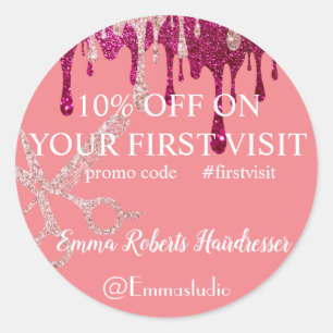 Discount Sale Deal Offer  Classic Round Sticker