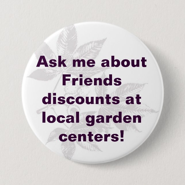 discounts 7.5 cm round badge (Front)