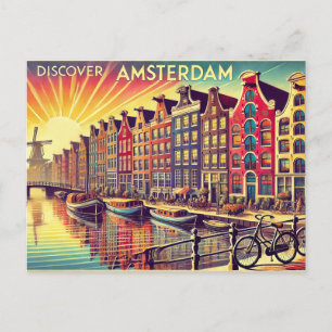 Discover Amsterdam Postcard