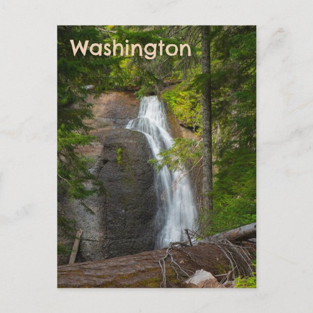 Discover Beautiful Washington Langfield Falls Postcard (Front)