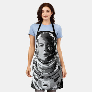 Discover Cosmic Confidence: Girl Astronaut Apron