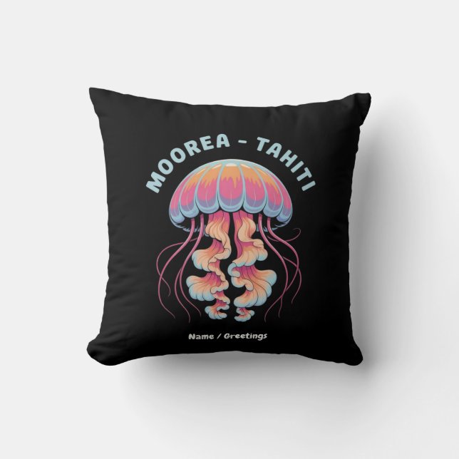 Discover French Polynesia Moorea Tahiti Cushion (Front)